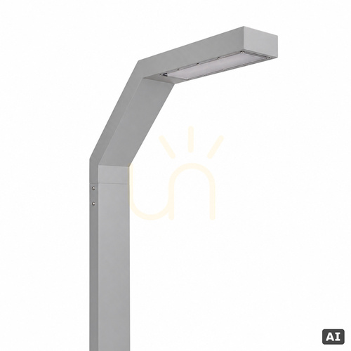 Skontrolujte Osvetľovací stĺp Norlys Trysil 1067AL svetlosivý RAL 9006 LED 12,2 W 4000 K DALI2 300 cm
