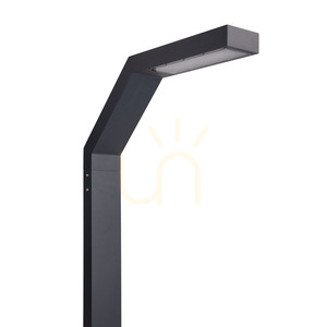 LED osvetľovací stĺp Trysil 1073GR 3,5 m, jednoramenný, grafitový, stmievateľný NORLYS small 1
