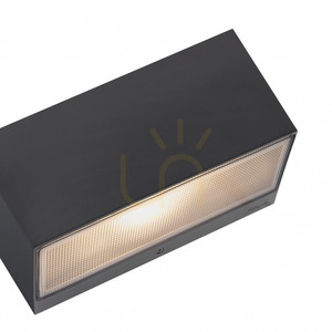 Vonkajšie nástenné svietidlo NORLYS Asker Big Pro 1307GR grafitové RAL 7016 LED 13,3 W 2700 K hore/dole small 3