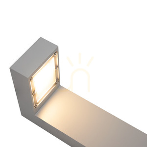 Záhradný LED stĺpik NORLYS Asker 1309AL v hliníkovej farbe 55 cm 2700K small 2