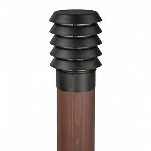 Stĺpikové svietidlo Norlys Alta 1440BL čierne, natreté drevo, E27, 85 cm small 1