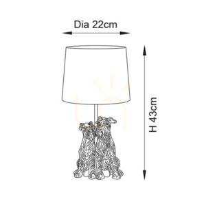 Stolová lampa Endon Westie béžová živica a látka E14 2 Stolová lampa Endon Westie béžová živica a látka E14 small 2