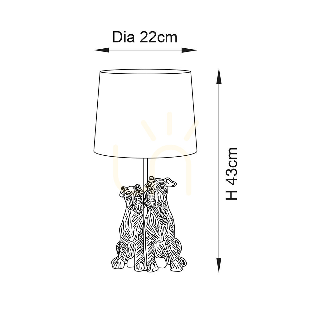 Náhľad Stolová lampa Endon Westie béžová živica a látka E14 Stolová lampa Endon Westie béžová živica a látka E14