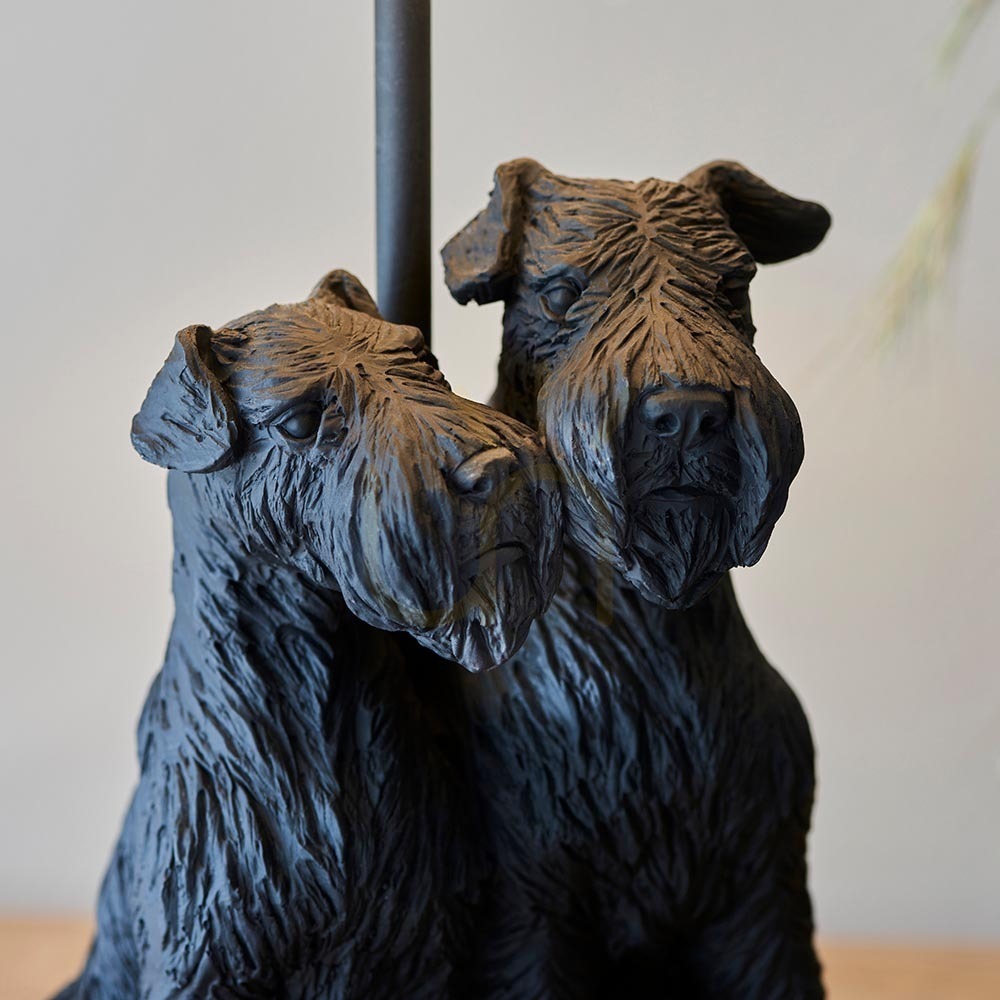 Displej Stolová lampa Endon Westie béžová živica a látka E14 Stolová lampa Endon Westie béžová živica a látka E14