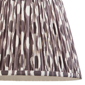 Kužeľové tienidlo Endon Ikat 35 cm perleťovo sivé textilné E27/B22 small 2