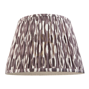 Kužeľové tienidlo Endon Ikat 35 cm perleťovo sivé textilné E27/B22 small 4