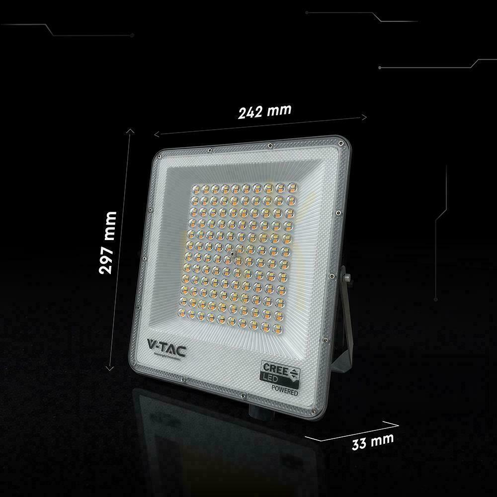 vyhliadka V-TAC CREE CHIP 100W LED projektor 3v1 CCT 135Lm/W VT-44110CCT 3000K-4000K-6500K 8150lm 6 rokov záruka V-TAC CREE CHIP 100W LED projektor 3v1 CCT 135Lm/W VT-44110CCT 3000K-4000K-6500K 8150lm 6 rokov záruka
