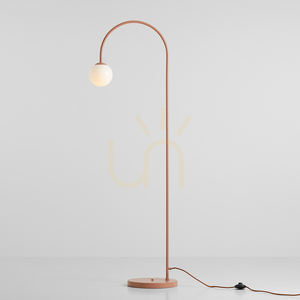 Stojacia lampa Aldex Una Coral 1116A11, koralová, 157 cm, E14 small 1