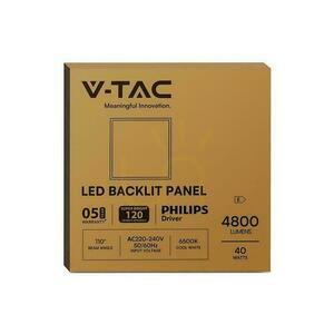 LED panel V-TAC 40W 600x600 podsvietenie 33mm 120Lm/W napájanie Philips VT-61040 6500K 4800lm 5 rokov záruka small 5
