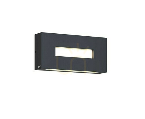 Skontrolujte Vonkajšie nástenné svietidlo Lutec ARTEO 5117002454 LED 12W sivé hliníkové