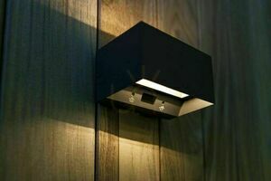 Vonkajšie nástenné svietidlo Lutec GEMINI 5117101118 LED antracitové s pohybovým senzorom small 6
