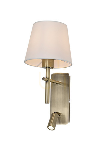 Skontrolujte Nástenné svietidlo LUNA W4106-2AB+WH Brown 1xE27