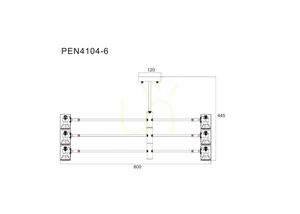 PEDRO PEN4104-6BK Závesné svietidlo čierne 6xGU10 small 1
