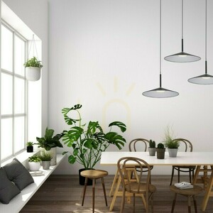 Závesné LED svietidlo Italux Sardena čierne 9W PND-01510-S-BK small 1