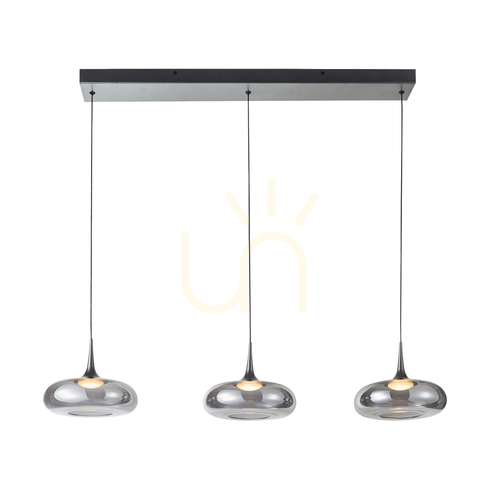 Skontrolujte Závesné svietidlo Italux Tenele LED 3x21W dymové sklo strieborné PND-24028-3B-SILV