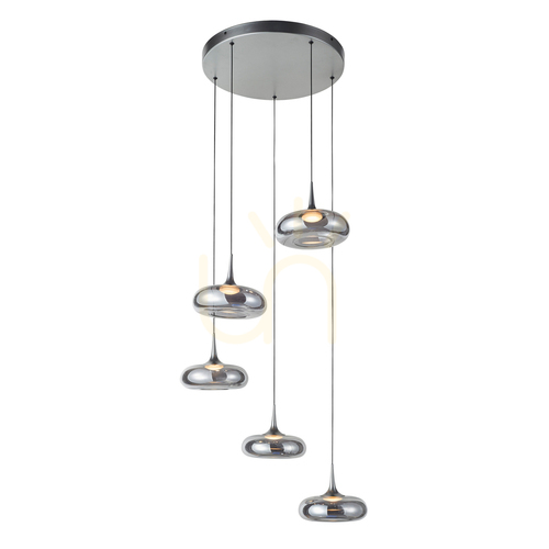 Skontrolujte Závesné LED svietidlo Italux Tenele 5 strieborné PND-24028-5A-SILV
