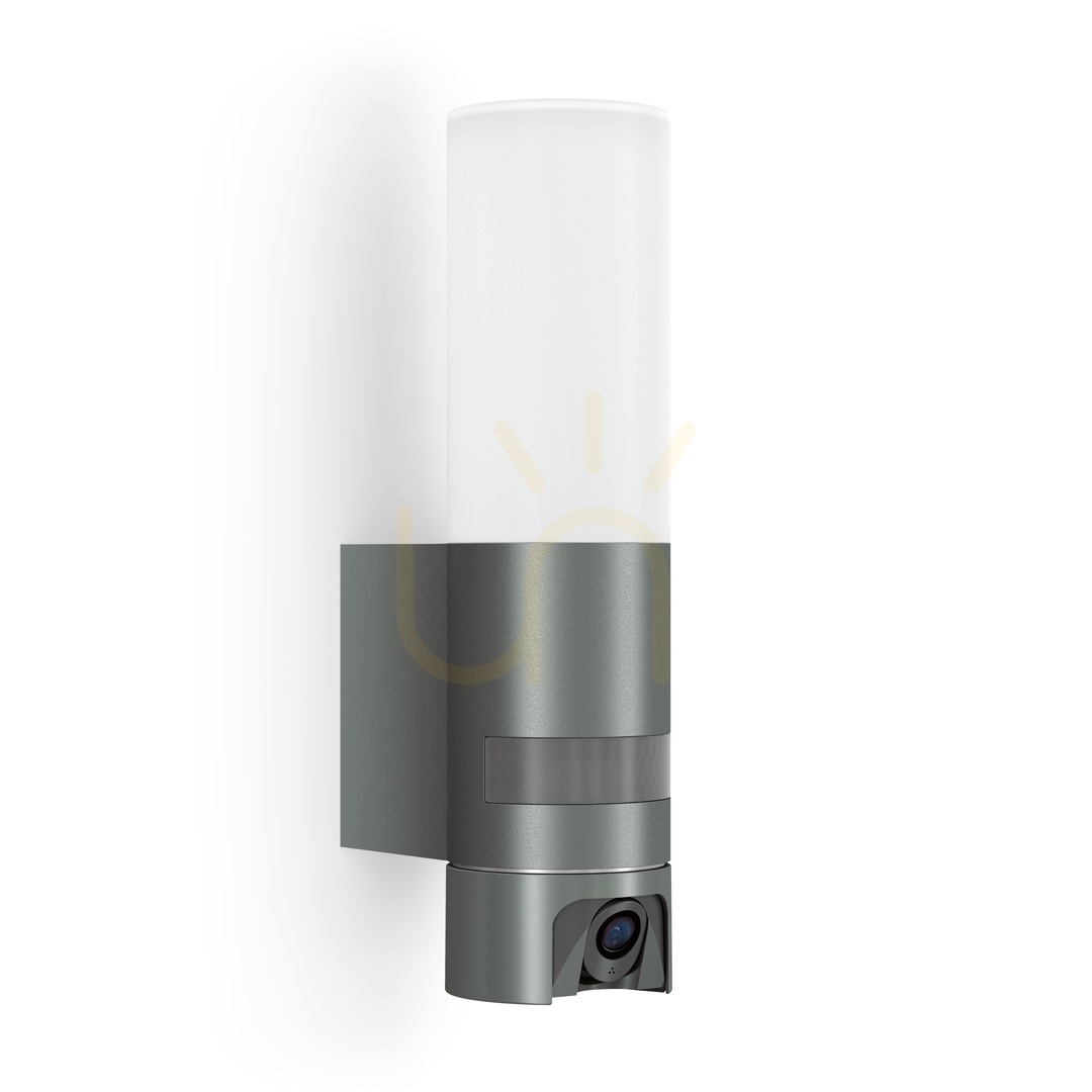 Fasádne svietidlo s kamerou a senzorom Steinel L 625 CAM SC LED PIR 14W LED 3000K 925lm IP44 IK03 230V antracit / hliník