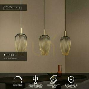 Závesné svietidlo Lucide AURELIE 3x MR11 zlaté čierne 115 cm small 3