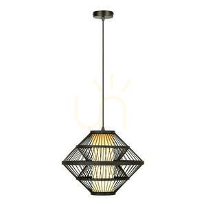 Závesné svietidlo Lucide Pasquino čierne E27 Japandi 40 cm 21445/40/30 small 1