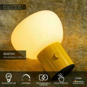 Stolová LED lampa Lucide GUSTAV 44521/01/34 sklo 8 cm USB dotyková small 3