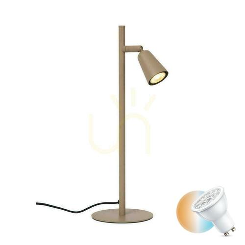 Skontrolujte Stolová lampa Lucide TIANA béžová kovová GU10 46 cm 65501/01/41