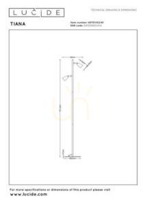 Podlahová lampa Lucide TIANA béžová kov GU10 2x25W 151,2 cm 65701/02/41 small 5