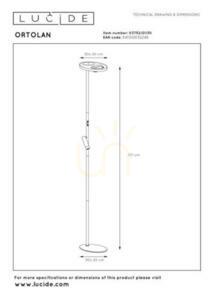 Stojacia lampa Lucide ORTOLAN čierna LED 6W 177 cm 03752/21/30 small 8