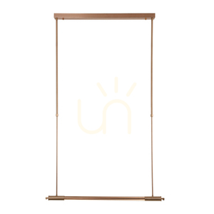 Závesné svietidlo Max Light Flusore P0659D brúsená meď 12W 3000K small 0