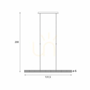 Závesné svietidlo Max Light Love P0647 chróm 37W 3000K small 1