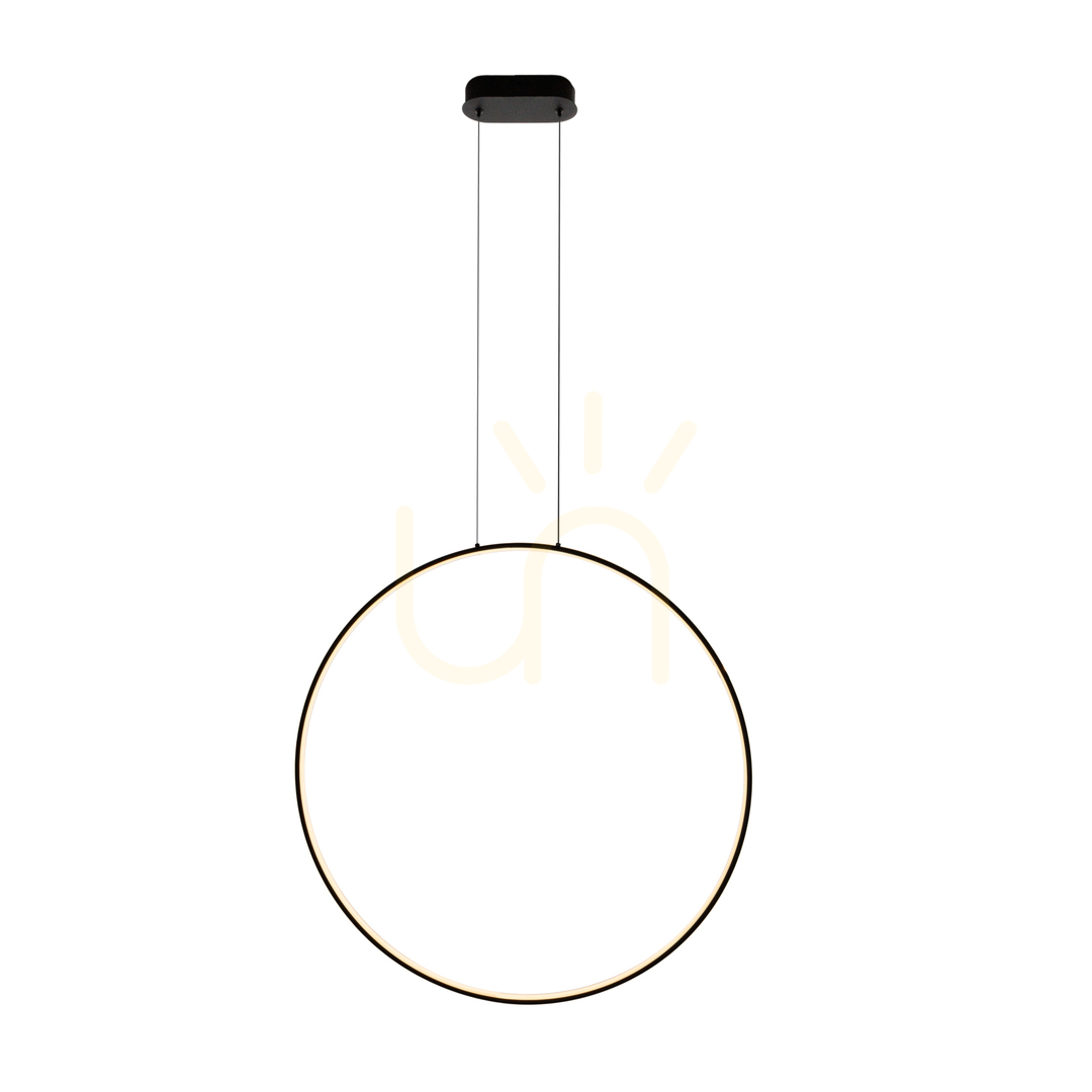 Lampă suspendată Max Light Visual 28W negru 80 cm P0654