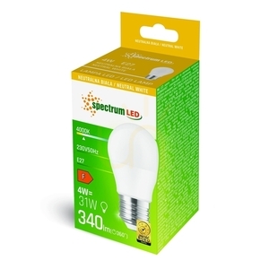 LED žiarovka Ball E27 230V 4W NW Spektrum. small 1