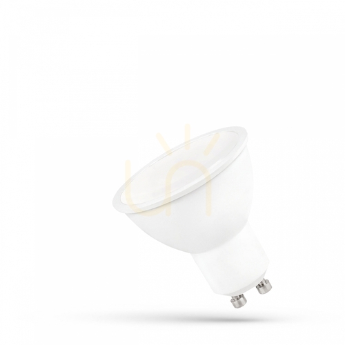 Skontrolujte LED GU10 230V 9W Smd NW žiarovka s mliečnym sklom bieleho spektra.