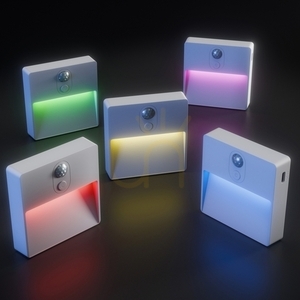 Lumina Pop RGBw+Dim PIR schodiskové osvetlenie 500mah Usb C White 78x80x22 2 Pack. small 1