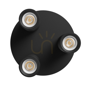 MADARA Altro Okrúhle bodové svietidlo 3x GU10 230V IP20 220 X134mm Black small 2