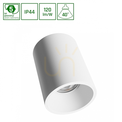 Skontrolujte Svietidlo ORBITO Povrchová montáž 10W NW 230V 40 St IP44 Ugr<19 Ra90 Fi75 X100mm Biele okrúhle 5 rokov