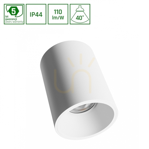 Skontrolujte Svietidlo ORBITO Povrchová montáž 10W WW 230V 40 St IP44 Ugr<19 Ra90 Fi75 X100mm Biele okrúhle 5 rokov