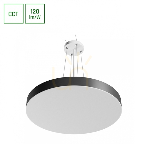 Skontrolujte Plafón Nymphea Optima Black 36W CCT 230V 120 St IP20 Fi400 X50mm biela čierna okrúhla.