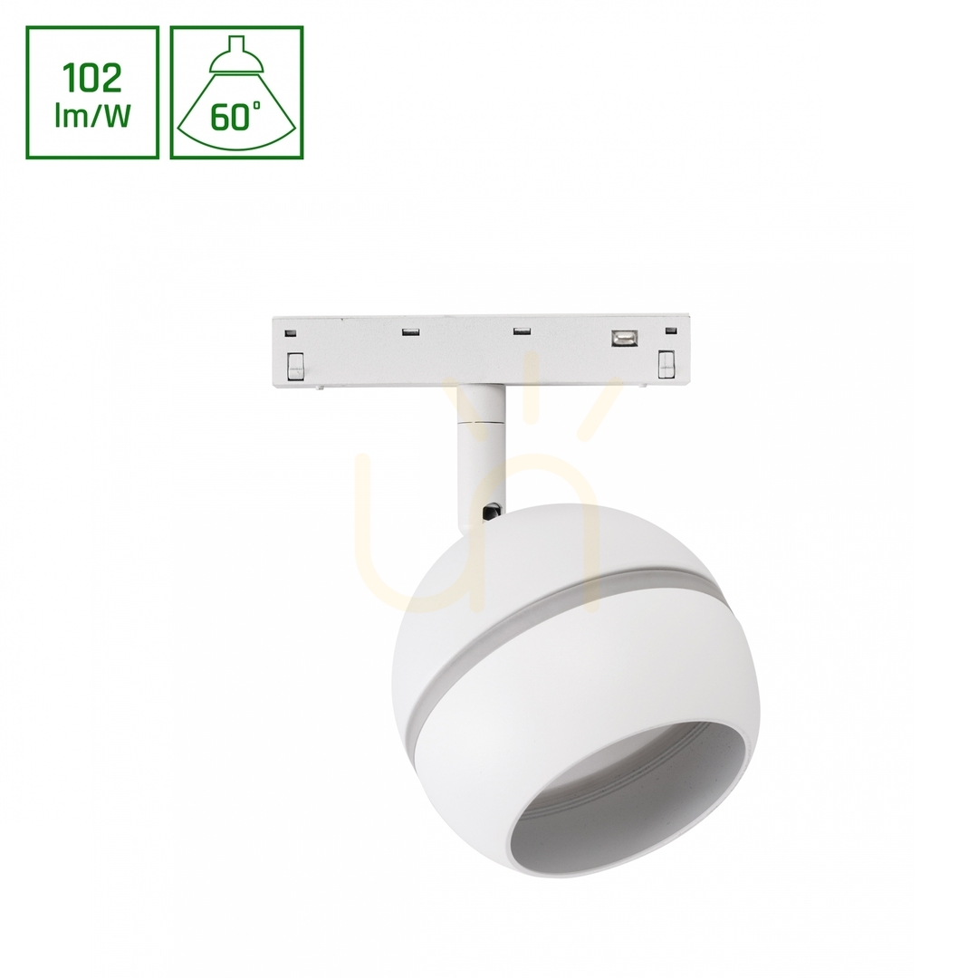 vyhliadka Systém Shift Základné kruhové svietidlo 90 mm 10 W 2700 K biela Systém Shift Základné kruhové svietidlo 90 mm 10 W 2700 K biela