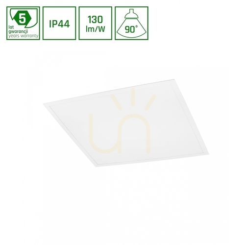 Skontrolujte LED panel ALGINE Podsvietenie 36W NW 230V 90 St IP44 Ugr<19 Ra90 600 X600 X32 Biela 5 rokov