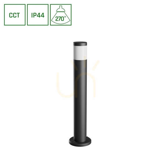 Skontrolujte Stella stĺp GU10 6W CCT 230V 270 St IP44 Vonkajšia stojaca lampa Ik08 175 X722mm čierna okrúhla.
