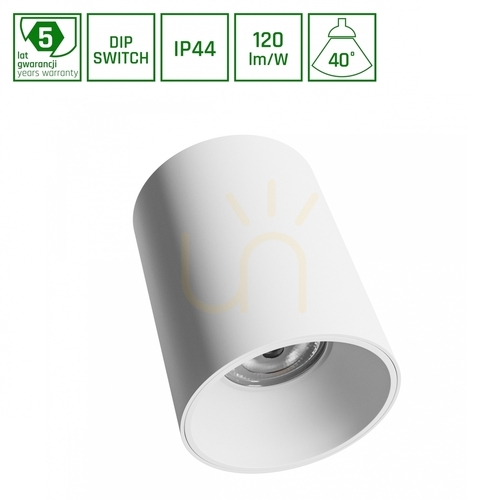 Skontrolujte Svietidlo ORBITO na povrch 14 27W NW 230V 40 St IP44 Ugr<19 Ra90 Fi115 X152mm biele okrúhle 5 rokov