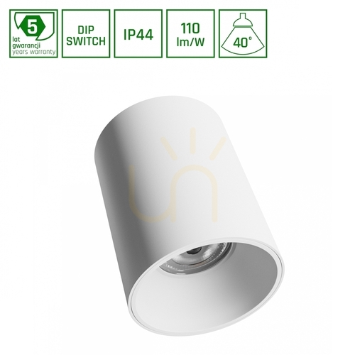 Skontrolujte Svietidlo ORBITO na povrch 14 27W WW 230V 40 St IP44 Ugr<19 Ra90 Fi115 X152mm biele okrúhle 5 rokov