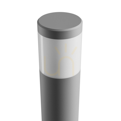 Skontrolujte Stella stĺp GU10 6W CCT 230V 270 St IP44 Vonkajšia stojaca lampa Ik08 175 X722mm sivá okrúhla.