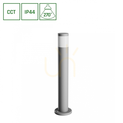 Skontrolujte Stella stĺp GU10 6W CCT 230V 270 St IP44 Vonkajšia stojaca lampa Ik08 175 X722mm sivá okrúhla.