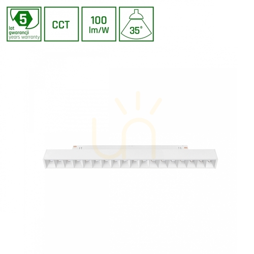 Skontrolujte Systém Shift CCT Gridm Lineárne svetlo 330 X23 X42mm 17W 35 St White Switch 5 rokov záruka.