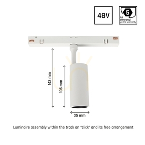Reflektor pre zbernicové lišty Systém Shift Smart Spot S Smerové svietidlo 35x80x120mm 6W 24st White CCT/Dim Záruka 5 rokov. small 11