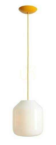 Skontrolujte Závesné svietidlo Aldex Flask Mimosa L 27 cm, opálové sklo, žlté, E27, 8500G21_L