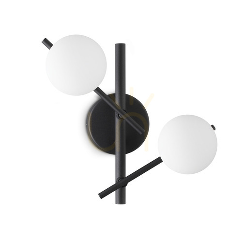 Skontrolujte Nástenné svietidlo Ideallux ATLAS 365077 čierne 2x G9 ⌀30 cm