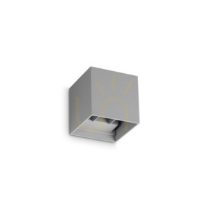 Vonkajšie nástenné svietidlo Ideallux ATOM 366821 antracitové 10 cm IP54 12W 3000K small 0