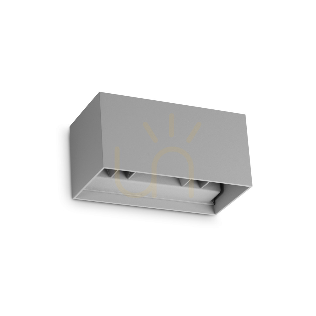 Lampă de perete exterior Ideallux ATOM antracit LED 3000K IP54 Ø20 cm 366883